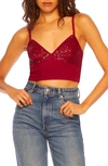 SUSANA MONACO SUSANA MONACO STRETCH SEQUIN RIB BRALETTE