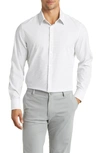 Mizzen + Main Leeward Stretch Button-up Shirt In Sage Dot