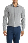 Mizzen + Main Leeward Trim Fit Gingham Performance Button-up Shirt In Sage Multi Gingham