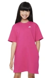 Nike Kids' Sportswear Cotton Jersey T-shirt Dress In Pink