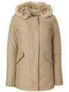 WOOLRICH FEATHER HOODED COAT,WWCPS1446CN0212199004