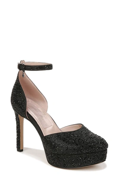 Naturalizer Pnina Tornai For  Rak Platform Dress Pumps In Black Embellished Satin