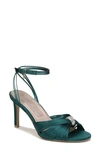 Naturalizer Pnina Tornai For  Cariad Ankle Strap Dress Sandals In Envy Green Satin