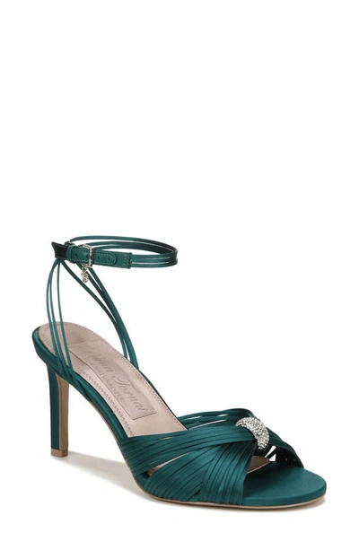 Naturalizer Pnina Tornai For  Cariad Ankle Strap Dress Sandals In Envy Green Satin