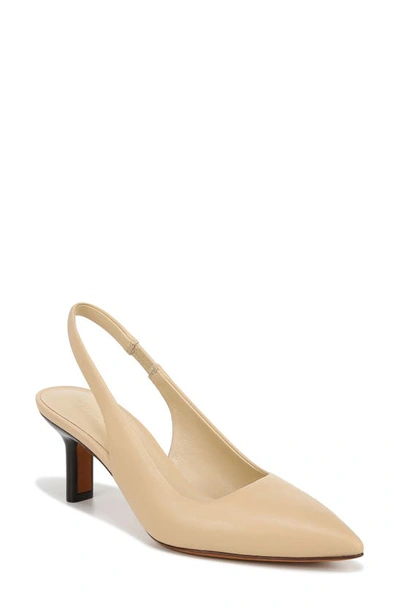 Vince Women's Patrice Slip On Pointed Toe Slingback Pumps In Macadamia