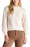 SPLENDID CONNIE MIXED STITCH SWEATER