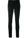 Joseph Tafira Pinstriped Flared Stretch-woven Trousers In Navy