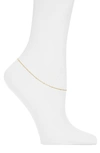 BONY LEVY 14K GOLD CHAIN ANKLET