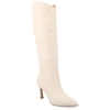 Journee Collection Rehela Pointed Toe Boot In Beige