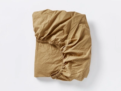 Coyuchi Organic Crinkled Percale Fitted Sheet