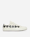 Comme Des Garçons Play Beige Converse Edition Chuck 70 Multi Heart Sneakers In Neutral