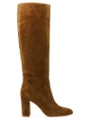 Gianvito Rossi Glen 85 Suede Knee-high Boot