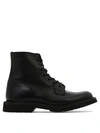 Tricker's Man Ankle Boots Black Size 10 Leather In Animal Print