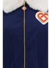 Casablanca Logo-patch Faux Fur-collar Jacket