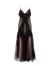 Alberta Ferretti Lace Long Dress With Silk Blend Petticoat