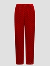 GUCCI GG VELVET TROUSERS