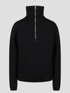 COURRÈGES HALF ZIP SWEATER