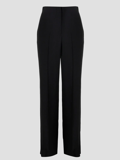 Alberta Ferretti High Waist Tailored Trousers In Black