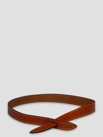 Isabel Marant Lecce Knotted Belt In Brown