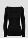 P.a.r.o.s.h Black Sweater With Deep Neckline