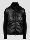 MONCLER PADDED WOOL CARDIGAN