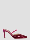 Roberto Festa Hot Pink Leather Mules