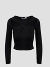 Self-portrait Cut-out Knitted Top