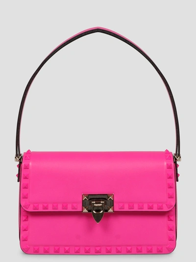 Valentino Garavani Rockstud23 Shoulder Bag In Pink