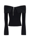Khaite Sevyn Off-the-shoulder Knitted Top