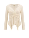Isabel Marant Ulietta Gathered Crepe Blouse