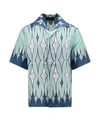 Amiri Argyle-print Silk Shirt