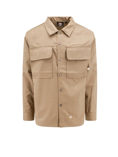 DICKIES TIER 0 WOOL BLEND SHIRT WITH LOGO PATCH