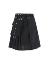 Givenchy Jupe Kilt En Laine Et Mohair