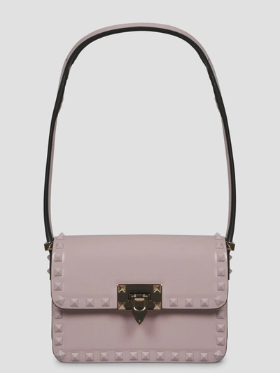 Valentino Garavani Small Rockstud23 Shoulder Bag In Pink