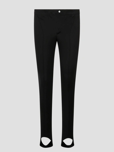 Moncler Stretch Twill Trousers In Black