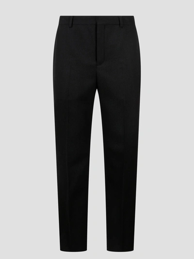 Saint Laurent Wool Pants In Black