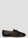 Tod's Women's Slip On T Ring Loafer Flats In Black