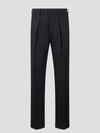 Fendi Cotton And Hemp Blend Trousers.