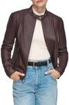 ANDREW MARC LEATHER RACER JACKET