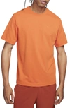 Nike Men's Primary Dri-fit Short-sleeve Versatile Top In Orange
