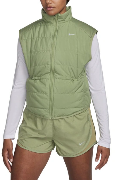 Nike Women's Therma-fit Swift Running Vest In Oil Green