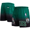 Pro Standard Men's  Purple, Hunter Green Milwaukee Bucks Ombre Mesh Shorts In Black