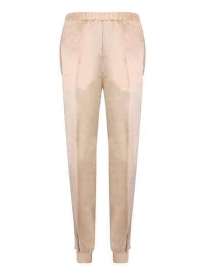Palm Angels Elastic Waist Jogging Trousers In White