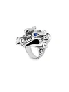 JOHN HARDY Legends Naga Black & Blue Sapphire Dragon Ring