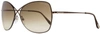 Tom Ford Women's Butterfly Sunglasses Tf250 Colette 48f Shiny Dark Brown 63mm In Multi