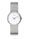 DIOR La D de Dior Diamond, Mother-Of-Pearl & Stainless Steel Watch