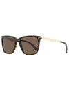 Tom Ford Garrett 54mm Polarized Square Sunglasses In Multi