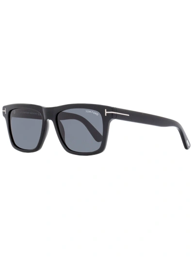 Tom Ford Men's Rectangular Sunglasses Tf906n Buckley-02 01a Black 56mm In Multi