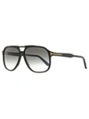 TOM FORD MEN'S NAVIGATOR SUNGLASSES TF753 RAOUL 01B BLACK 62MM