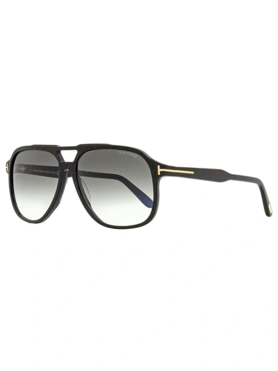 TOM FORD MEN'S NAVIGATOR SUNGLASSES TF753 RAOUL 01B BLACK 62MM